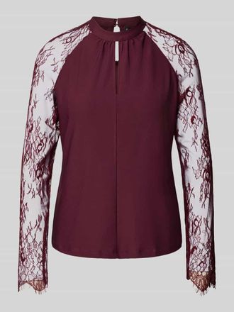 Vero Moda Regular Fit Bluse mit Stehkragen Modell MILLA in Bordeaux, Größe XS