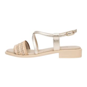 Nero Giardini Flat Sandals, female, Beige, Size: 6 US Etoile Sandals