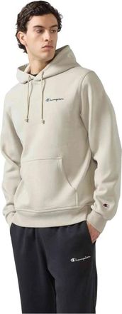Champion Small Embroidered Logo Hoodie - Heren - Hoodies - Beige - XL - Hoodies & sweatvesten