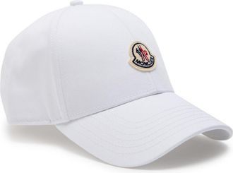 Moncler Logo Cotton cap - White - One Size