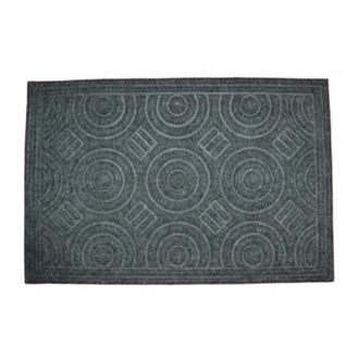 Imports Decor Imports Decor Synthetic Circles Door Mat, 16 x 27, Grey