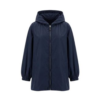 Max Mara Chaqueta con capucha - Jackets - Mujer - Azul - 2XS