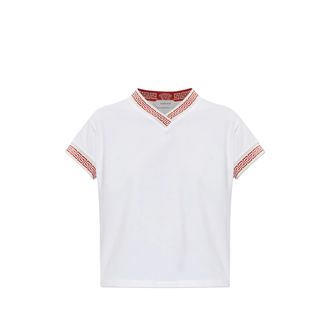 Versace Greca-trim V-neck T-shirt
