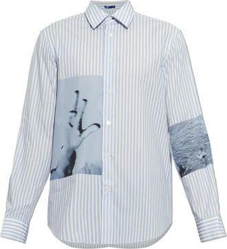 Paul Smith Camicia in Cotone a Righe - - Shirts - Uomo - Blu - 3XL