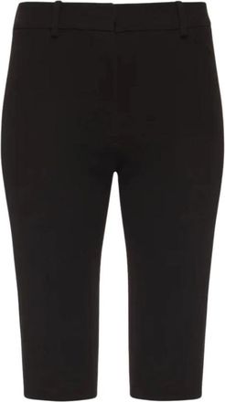 Magda Butrym Broek - Dames - Korte Broeken - Zwart - XS - Leer - Korte Broeken