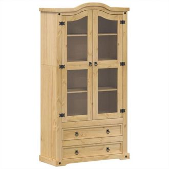 vidaXL Vidaxl - Glass Display Cabinet Corona 99x43x187 cm Solid Wood Pine
