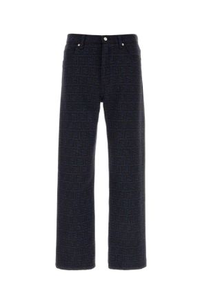 Fendi Embroidered Cotton Blend Pant