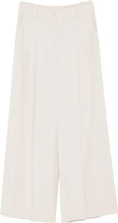 Pennyblack Wide Broeken - Dames - Wijde Broeken - Beige - M - Polyester - Broeken