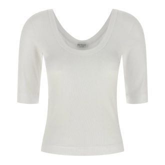 Brunello Cucinelli Mujer, Camisetas, Blanco, Talla: 3XL