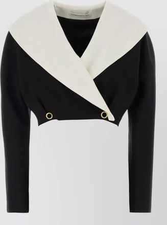 Alessandra Rich wool crepe blazer