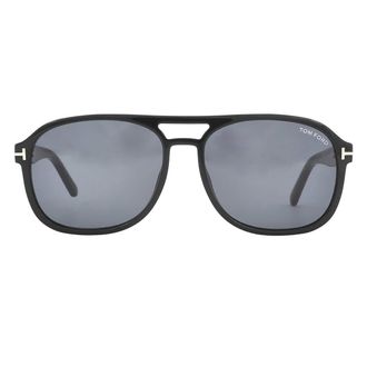 Tom Ford Rosco Smoke Pilot Mens Sunglasses FT1022 01A 58