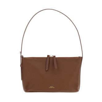 A.P.C. A.p.c. - Vera Schoudertas - Dames - Tassen - Bruin - Maat: ONE Size Katoen