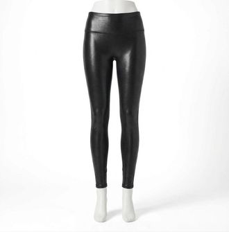 Spanx Faux Leather Leggings In Black