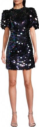 Tyler B&ouml;e Savannah Sequins Bow Back Dress In Black
