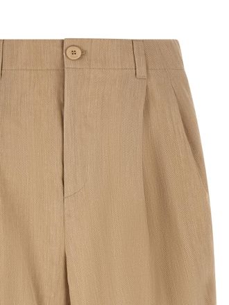 Jacquemus Linen Bermuda Mens Shorts