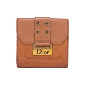 Dior Pre-owned Womens Diorling Compact Wallet - Tan - One Size