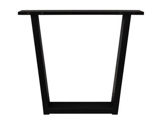 Skraut Home 2 Patas de metal en U, Soporte para Tableros, Negro, 84x8x71cm