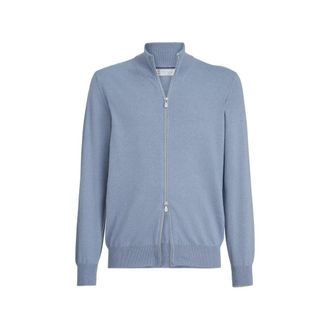 Brunello Cucinelli Cashmere Turtleneck Cardigan With Zipper