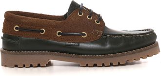 Barbour Mocassino bimateriale Verde-marrone Barbour Uomo