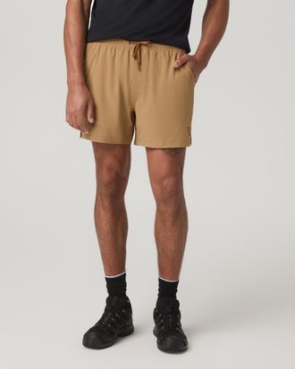 Vuori Clothing HardKore Shorts Lined 5 | Burlap | XS, Size Extra Small