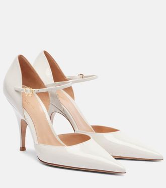 Gianvito Rossi 95 patent leather pumps