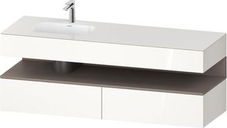 Duravit Qatego Lavabo Encastrado Con Base De Lavabo Consola, - Duravit