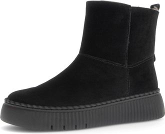 Gabor Relish Black Suede Womens ankle boots 73.542.17