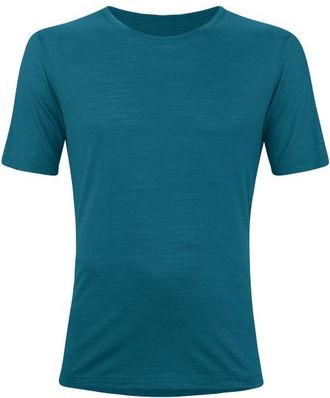 LOEFFLER T-Shirt Merino-Tencel Merinoshirt f&uuml;r Herren | blau
