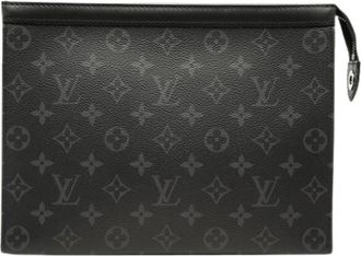 Louis Vuitton Pre-owned Monogram Eclipse Clutch - Heren - Vintage Clutch - Zwart - ONE Size - Vintage