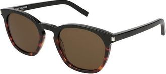 Saint Laurent SL 28 025 Mens Sunglasses Tortoiseshell Size 51 - Free RX Lenses - Free RX Lenses