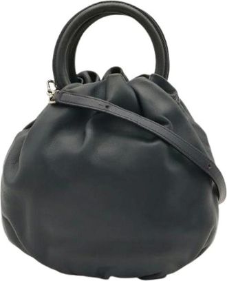 Loewe Pre-owned Anagram Leather 2way Bag - - Pre-owned - Donna - Blu - ONE SIZE