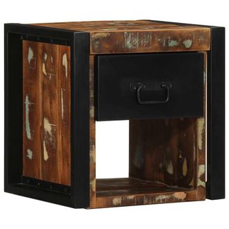 Berkfield Home Bedside Cabinets 2 pcs Multicolour 40x35x40 cm Solid Wood Reclaimed | Size: 40 x 35 x 40 cm