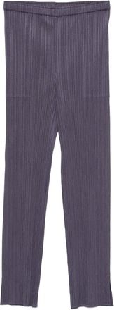 Pleats Please Issey Miyake Plooibroek met split - Grijs