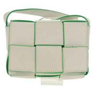Bottega Veneta Pre-owned Belt Bags, female, White, Size: ONE SIZE Pre-owned Leather shoulder-bags
