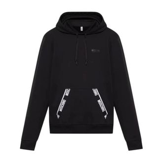 Moschino Heren, Sweatshirts & Hoodies, Zwart, Maat: 2XL Katoen