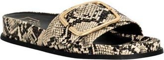 Shushop Delphine Slide Sandal in Snake at Nordstrom, Size 8.5