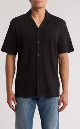 Abound Thermal Knit Camp Shirt in Black at Nordstrom Rack, Size X-Small