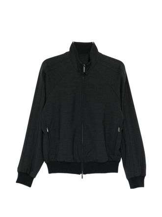 Emporio Armani Mens Wool Blend Bomber Jacket