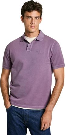 Pepe Jeans London New Oliver Polo - Dames - Polos - Paars - XL - Katoen - Tops