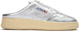 Autry Womens Medalist Mule Trainers - Silver Leather - Size UK 6