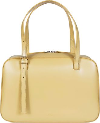 A.P.C. Muted Yellow Sac Virginie Box Shoulder Bag