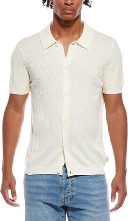 Onia Boucle Rib Button-Up Shirt