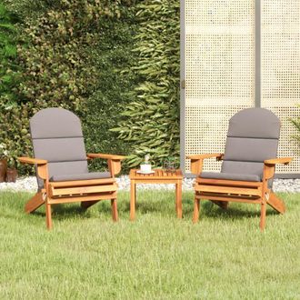 vidaXL Juego De Muebles De Jard&iacute;n Adirondack 3 Piezas Madera Acacia Vidaxl