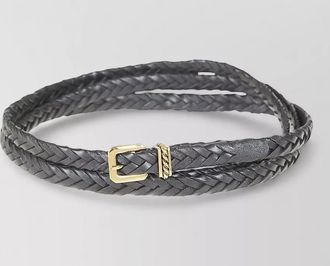Etro braided leather belt
