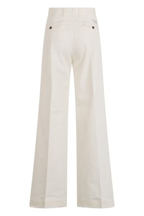 Nine In The Morning Wide-Leg Cotton Trousers - Beige
