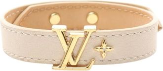 Louis Vuitton 2022 Leather LV Iconic Bracelet costume bracelet - women - Calf Leather/Leather/Gold Plated - One Size - Brown
