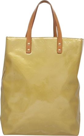 Louis Vuitton Reade Beige Patent Leather Handbag (Pre-Owned)