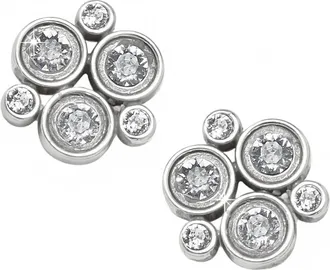 Brighton Womens Constella Cluster Post Earrings In Silver