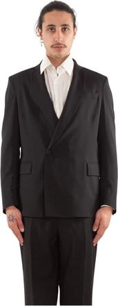 Costumein Fijne wollen blazer in Y3999 - Heren - Blazers - Zwart - L - Wol - Jassen
