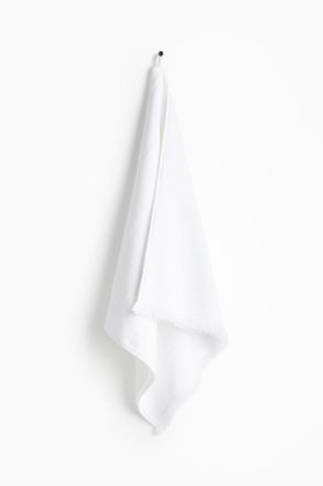 H&M Badehandtuch aus Baumwollfrottee - Weiss